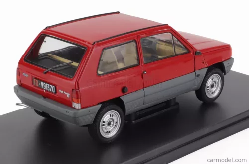 FIAT  PANDA 45 1980 - CON VETRINA - WITH SHOWCASE  RED GREY