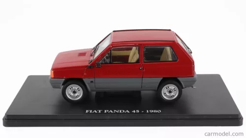 FIAT  PANDA 45 1980 - CON VETRINA - WITH SHOWCASE  RED GREY