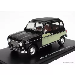   RENAULT  R4L PARISIENNE 1966 - CON VETRINA - WITH SHOWCASE  BLACK GREEN