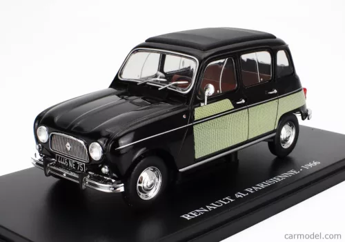 RENAULT  R4L PARISIENNE 1966 - CON VETRINA - WITH SHOWCASE  BLACK GREEN