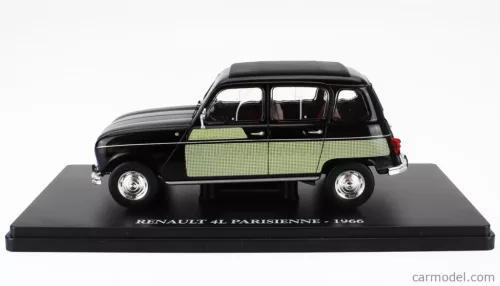 RENAULT  R4L PARISIENNE 1966 - CON VETRINA - WITH SHOWCASE  BLACK GREEN