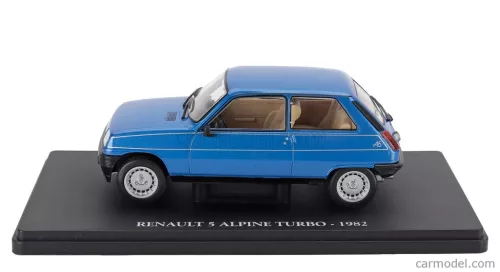 RENAULT  R5 ALPINE TURBO 1982 - CON VETRINA - WITH SHOWCASE  BLUE
