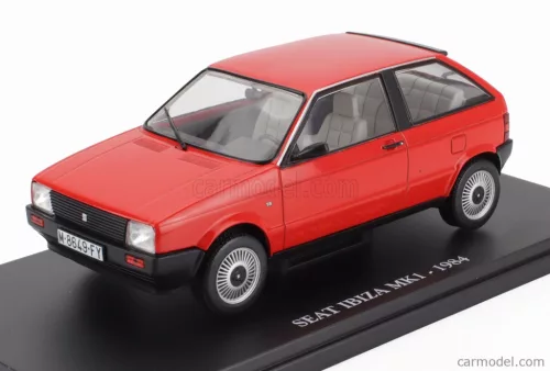 SEAT  IBIZA 1-SERIES 1984 - CON VETRINA - WITH SHOWCASE  RED