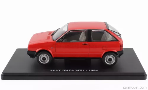 SEAT  IBIZA 1-SERIES 1984 - CON VETRINA - WITH SHOWCASE  RED