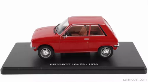 PEUGEOT  104 ZS 1976 - CON VETRINA - WITH SHOWCASE  RED