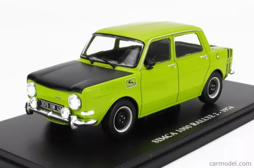 SIMCA  1000 RALLY 2 1974 - CON VETRINA - WITH SHOWCASE  GREEN BLACK