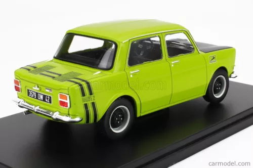 SIMCA  1000 RALLY 2 1974 - CON VETRINA - WITH SHOWCASE  GREEN BLACK