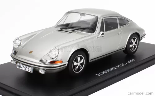 PORSCHE  911S COUPE 1969 - CON VETRINA - WITH SHOWCASE  SILVER