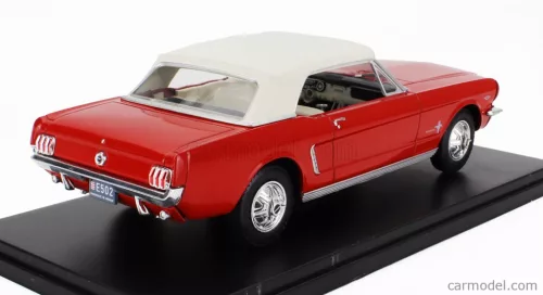 FORD USA  MUSTANG 1965 - CON VETRINA - WITH SHOWCASE  RED WHITE
