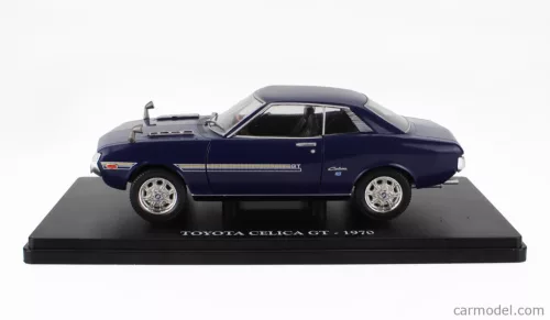 TOYOTA  CELICA GT 1970 - CON VETRINA - WITH SHOWCASE  BLUE