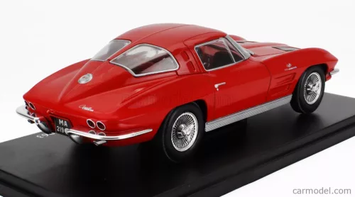 CHEVROLET  CORVETTE STINGRAY COUPE 1963 - CON VETRINA - WITH SHOWCASE  RED