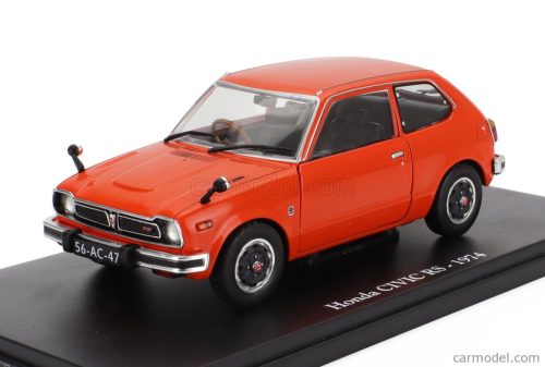 HONDA  CIVIC RS 1974 - CON VETRINA - WITH SHOWCASE  ORANGE