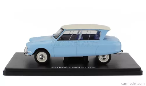 CITROEN  AMI 6 1961 - CON VETRINA - WITH SHOWCASE  LIGHT BLUE WHITE