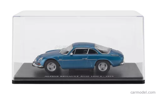 RENAULT  ALPINE A110 1600S COUPE 1973 - CON VETRINA - WITH SHOWCASE  BLUE MET