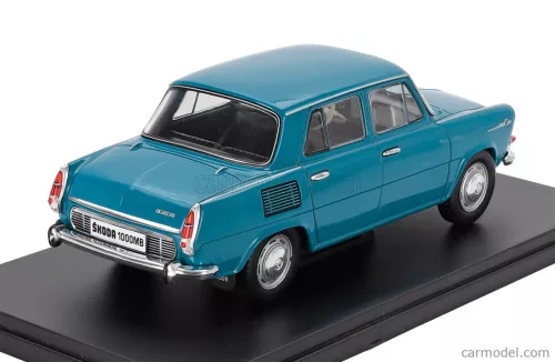 SKODA  1000MB 1969 - CON VETRINA - WITH SHOWCASE  LIGHT BLUE