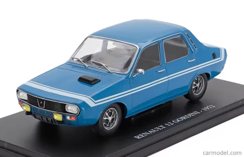 RENAULT  R12 GORDINI 1972 - CON VETRINA - WITH SHOWCASE  LIGHT BLUE