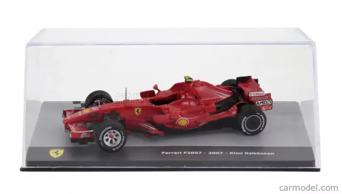 FERRARI  F1  F2007 N 6 WORLD CHAMPION SEASON 2007 KIMI RAIKKONEN - CON VETRINA - WITH SHOWCASE  F-1 RED MET
