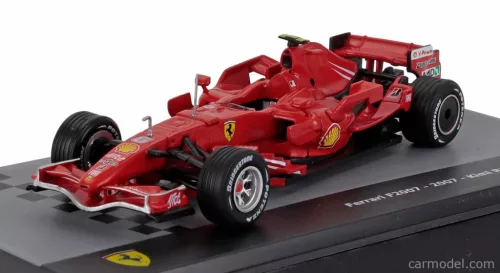 FERRARI  F1  F2007 N 6 WORLD CHAMPION SEASON 2007 KIMI RAIKKONEN - CON VETRINA - WITH SHOWCASE  F-1 RED MET