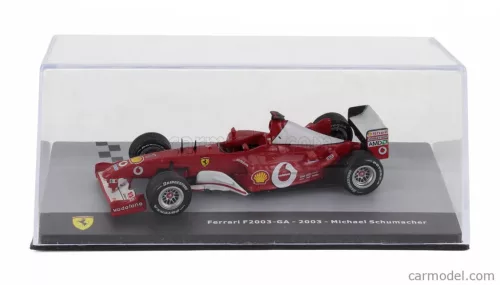 FERRARI  F1  F2003-GA N 1 WORLD CHAMPION SEASON 2003 MICHAEL SCHUMACHER - CON VETRINA - WITH SHOWCASE  RED WHITE
