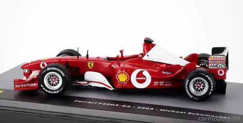 FERRARI  F1  F2003-GA N 1 WORLD CHAMPION SEASON 2003 MICHAEL SCHUMACHER - CON VETRINA - WITH SHOWCASE  RED WHITE