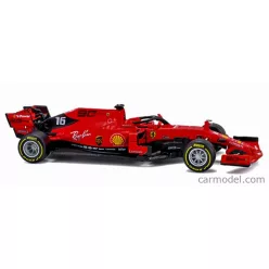   FERRARI  F1  SF90 TEAM SCUDERIA FERRARI MISSION WINNOW N 16 SEASON 2019 CHARLES LECLERC - CON VETRINA - WITH SHOWCASE  RED BLACK