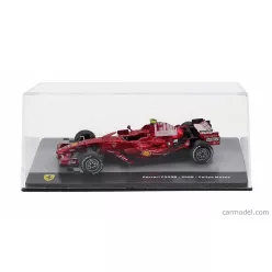   FERRARI  F1  F2008 N 2 SEASON 2008 FELIPE MASSA - CON VETRINA - WITH SHOWCASE  F-1 RED MET
