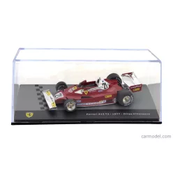   FERRARI  F1  312T2 SCUDERIA FERRARI SEFAC TEAM N 21 SEASON 1977 GILLES VILLENEUVE - CON VETRINA - WITH SHOWCASE  RED