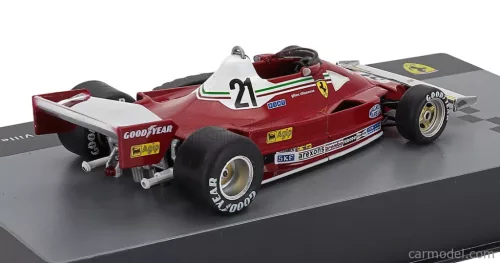 FERRARI  F1  312T2 SCUDERIA FERRARI SEFAC TEAM N 21 SEASON 1977 GILLES VILLENEUVE - CON VETRINA - WITH SHOWCASE  RED