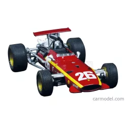   FERRARI  F1  312 F1-68 N 26 SEASON 1968 JACKY ICKX - CON VETRINA - WITH SHOWCASE  RED WHITE