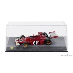   FERRARI  F1  312 B3 N 4 SEASON 1973 ARTURO MERZARIO - CON VETRINA - WITH SHOWCASE  RED SILVER