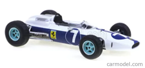 FERRARI  F1  158 N 7 WORLD CHAMPION SEASON 1964 JOHN SURTEES - CON VETRINA - WITH SHOWCASE  WHITE BLUE