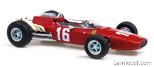FERRARI  F1  246 N 16 SEASON 1966 LORENZO BANDINI - CON VETRINA - WITH SHOWCASE  RED