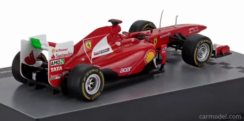 FERRARI  F1  150th ITALIA N 5 SEASON 2011 FERNANDO ALONSO - CON VETRINA - WITH SHOWCASE  F-1 RED MET WHITE