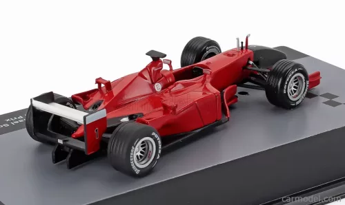 FERRARI  F1  F2001 N 1 WORLD CHAMPION SEASON 2001 MICHAEL SCHUMACHER - CON VETRINA - WITH SHOWCASE  RED BLACK