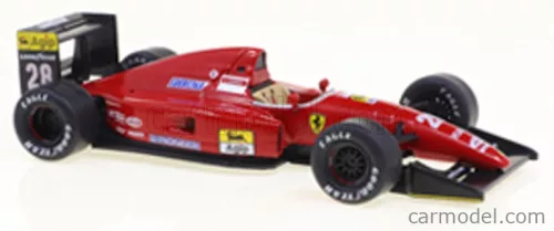FERRARI  F1  F92A N 28 SEASON 1992 IVAN CAPELLI - CON VETRINA - WITH SHOWCASE  RED BLACK