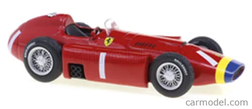 FERRARI  F1  D50 N 1 WORLD CHAMPION SEASON 1956 JUAN MANUEL FANGIO - CON VETRINA - WITH SHOWCASE  RED YELLOW BLUE