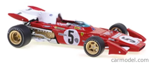 FERRARI  F1  312B2 N 5 SEASON 1971 CLAY REGAZZONI - CON VETRINA - WITH SHOWCASE  RED WHITE