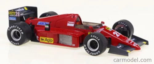 FERRARI  F1  F1/86 N 28 SEASON 1986 STEFAN JOHANSSON - CON VETRINA - WITH SHOWCASE  RED BLACK