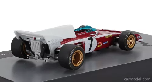 FERRARI  F1  312B2 N 7 SEASON 1972 MARIO ANDRETTI - CON VETRINA - WITH SHOWCASE  RED WHITE