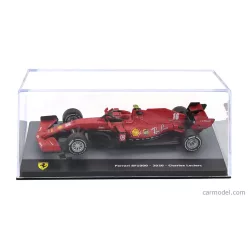   FERRARI  F1  SF1000 TEAM SCUDERIA FERRARI MISSION WINNOW N 16 SEASON 2020 CHARLES LECLERC - CON VETRINA - WITH SHOWCASE  MATT RED