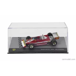   FERRARI  F1  312T3 N 11 WORLD CHAMPION (THE FIRST TWO GPs) 1979 JODY SCHECKTER - CON VETRINA - WITH SHOWCASE  RED