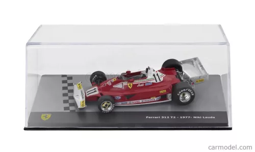 FERRARI  F1  312T2 N 11 WORLD CHAMPION SEASON 1977 NIKI LAUDA - CON VETRINA - WITH SHOWCASE  RED