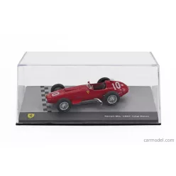   FERRARI  F1  801 N 10 SEASON 1957 LUIGI MUSSO - CON VETRINA - WITH SHOWCASE  RED
