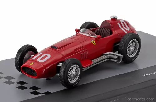 FERRARI  F1  801 N 10 SEASON 1957 LUIGI MUSSO - CON VETRINA - WITH SHOWCASE  RED