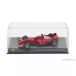   FERRARI  F1  F2001 N 1 WORLD CHAMPION SEASON 2001 MICHAEL SCHUMACHER - CON VETRINA - WITH SHOWCASE  RED WHITE