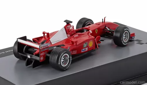 FERRARI  F1  F2001 N 1 WORLD CHAMPION SEASON 2001 MICHAEL SCHUMACHER - CON VETRINA - WITH SHOWCASE  RED WHITE