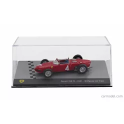   FERRARI  F1  156 SHARKNOSE N 4 SEASON 1961 WOLFGANG VON TRIPS - CON VETRINA - WITH SHOWCASE  RED