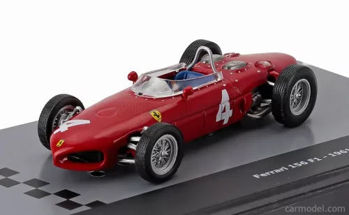 FERRARI  F1  156 SHARKNOSE N 4 SEASON 1961 WOLFGANG VON TRIPS - CON VETRINA - WITH SHOWCASE  RED