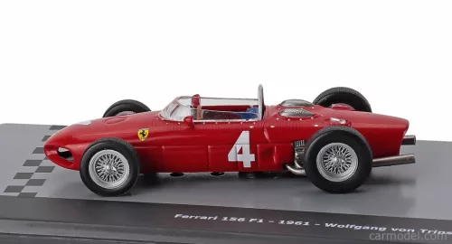 FERRARI  F1  156 SHARKNOSE N 4 SEASON 1961 WOLFGANG VON TRIPS - CON VETRINA - WITH SHOWCASE  RED