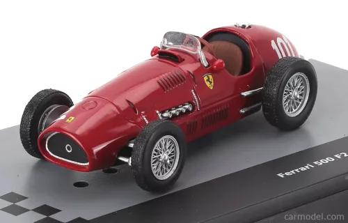 FERRARI  F2  500 N 101 WORLD CHAMPION SEASON 1952 ALBERTO ASCARI - CON VETRINA - WITH SHOWCASE  RED